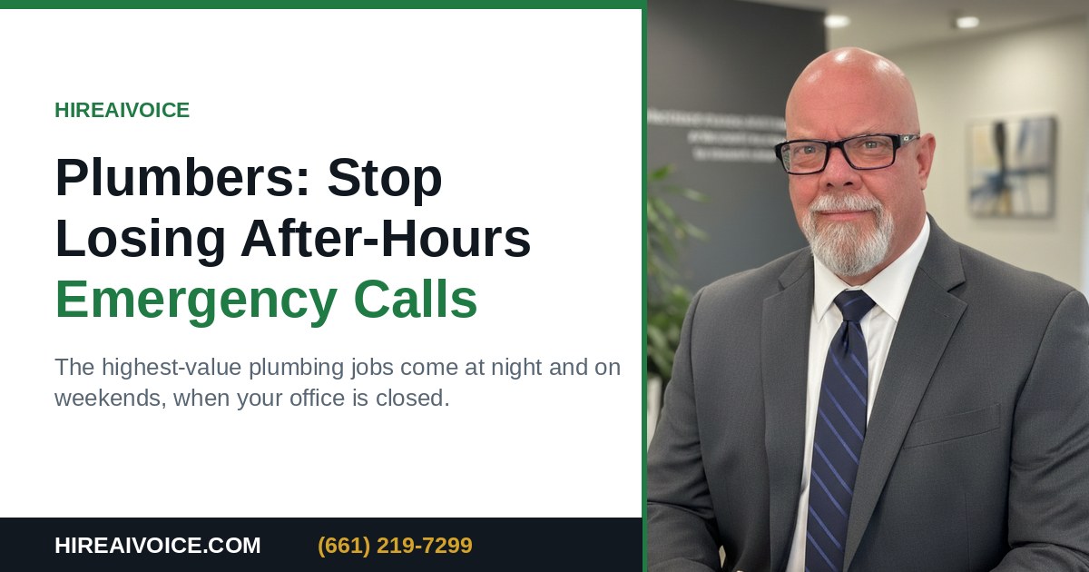 Connor MacIvor and the HireAIVoice guide for after-hours plumbing calls